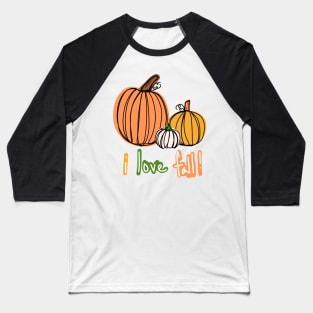 Autumn Pumpkin Baseball T-Shirt